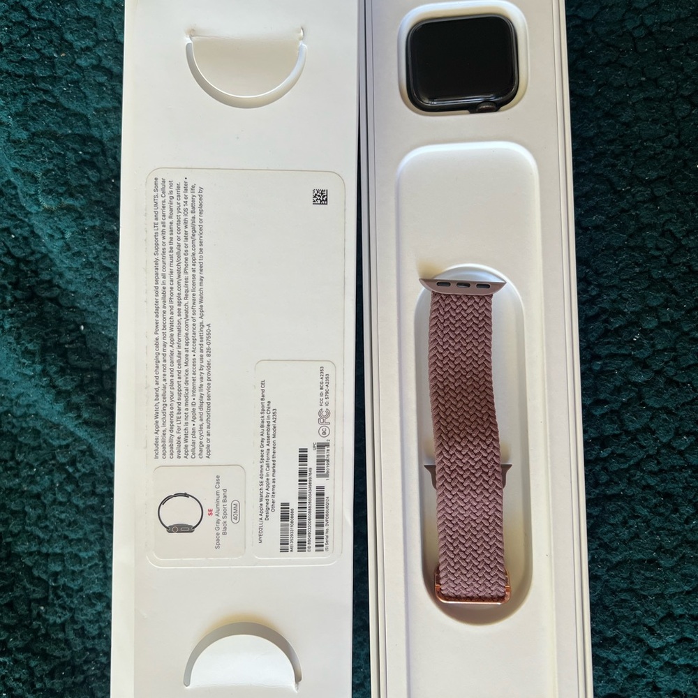 Apple Watch with Rose Band